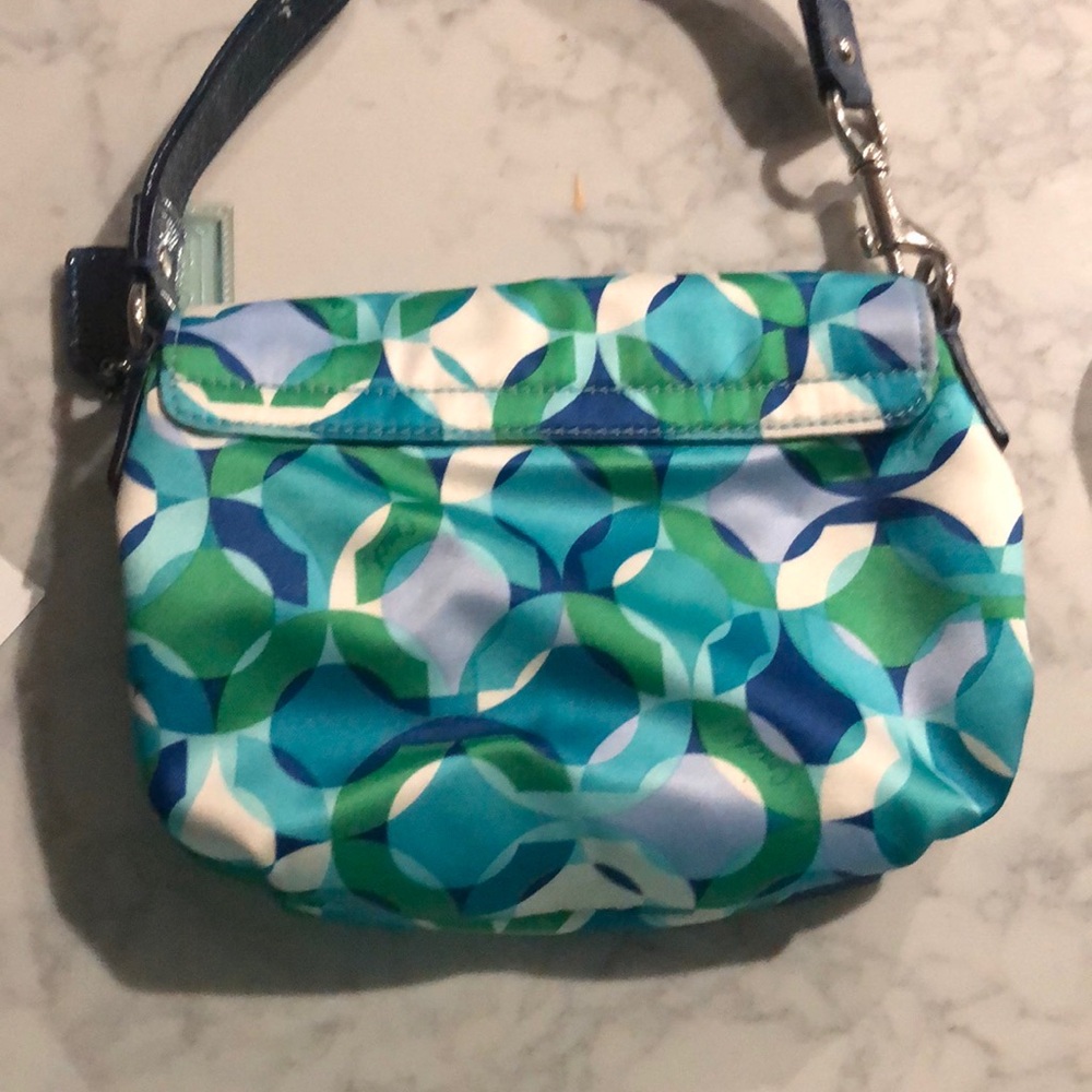 Coach blue and green multi color Bag - Picture 2 of 7